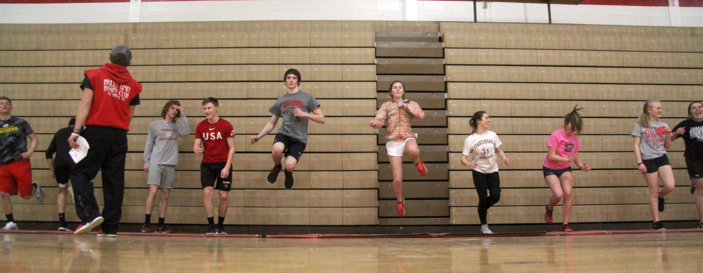 First Day of Track and Field Practice at Chi-Hi 3-5-18